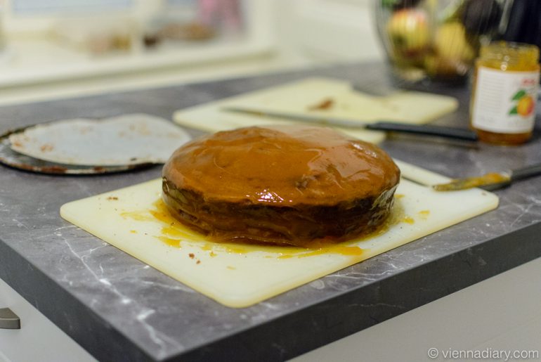 Vienna Sacher Cake Recipe: Directions